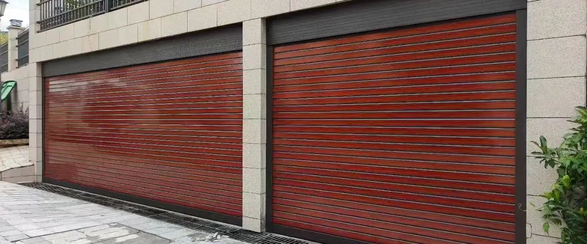Transparent rolling shutter door project detail
